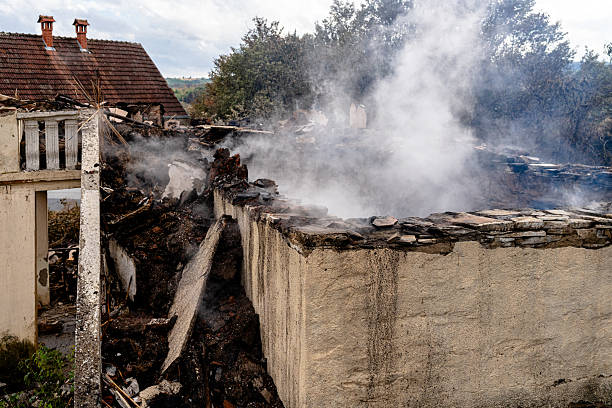 Professional Fire Damage Removal technician working in Cologne, NJ